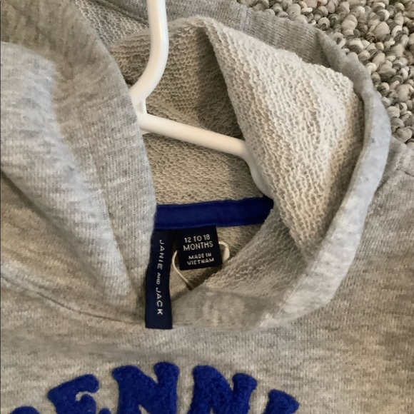 Janie and Jack (NWT) Tennis Club Hooded Sweatshirt - Picture 4 of 7